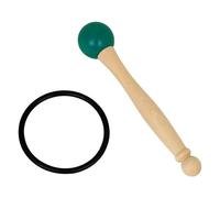 Singing Bowl Mallet 1 set Crystal Mallet Wood Hammer Ring Foldable Design for Singing Meditation Music Accessory Tibetan Bowl Stick Sound(Green)