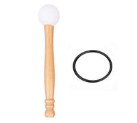 Singing Bowl Mallet, Durable Wooden Handle and Soft Rubber Head Percussion Mallet with Rubber O-Ring for Meditation, Yoga, Sound Healing, Relaxation, Therapy Sessions
