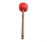 Singing Bowl Mallet Made of Wood Reliable Tool for Effective Meditation Practices (Red L Size)
