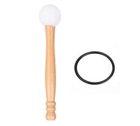Singing Bowl Mallet, Rubber Head Wood Handle with O-ring for Healing Therapy Yoga Meditation Mindfulness Practice