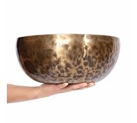 Singing Bowl Meditation, Full Moon Spiritual Decor, Tibetan Mindfulness Gifts Singing Bowls, for Yoga Meditation, Therapy, Chakra Healing(10.2-10.6in/26-27cm)