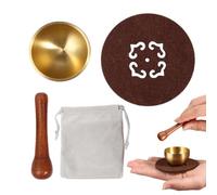 Singing Bowl Meditation Instruments - Chime Bell with Mallet | Deep Breath Inner Calm, Small Singing Bowl for Prayer Women, Bath, Zen Room, Spa Relaxation