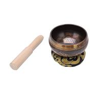 Singing Bowl Portable Nepali Hand Made Yoga Meditation Buddha Sound Bowl Tibetan Singing Bowl Set Spiritual Decor with Manual Mat
