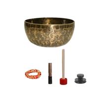 Singing Bowl Professional Original Bowls Full Moon Handmade Buddha Sound Bowl Healing Instrument Meditation Accessories，18CM