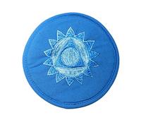 singing bowl, Purely Handmade Cushion for & Crystal Singing Bowl, Fabric Buddha Sound Bowl Mat for Yoga Meditation and Sound Healing(Light Blue,20CM)