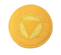 singing bowl, Purely Handmade Cushion for & Crystal Singing Bowl, Fabric Buddha Sound Bowl Mat for Yoga Meditation and Sound Healing(Yellow,16CM)