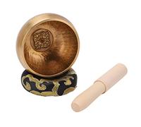 Singing Bowl, Red Copper Bowl Tibetan Singing Bowl with Mallet for Yoga, Meditation Relaxation, Mindfulness,Chakra Healing, Stress Relief, Self-Regulation, Zen Gifts Prayer Bowl