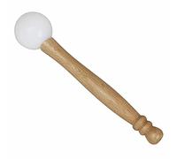 Singing Bowl,Rubber Mallet Stick Beater for Crystal Singing Bowl Wooden Handle Professional Sound Bowl Striker with Rubber Ring Meditation Bowl Accessory Ivory,Tibetan Singing Bowls