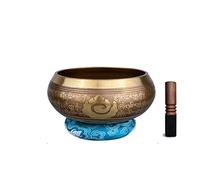 Singing Bowl Set Handmade Buddha Yoga Sound Bronze Buddhist Supplies Sound Copper Bowl (Color : A Size : One Size)