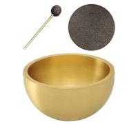 Singing Bowl Set - Handmade Meditation Instrument, Brass Singing Bowl with Wooden Mallet and Soft Cushion | Spiritual Decoration to Improve Mindfulness, Relaxation, Yoga, Focus Height