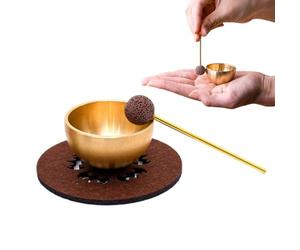 Singing Bowl Set, Mini Relaxation Instrument, Sound Healing Meditation Tool, Mindfulness Yoga Chakra Balancing for Practice Home Decor, Compact Design for Calm Energy Daily Wellness
