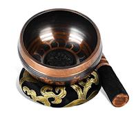 Singing Bowl Set : Tibetan Singing Bowls with Leather Stick and Mats for Mindfulness Meditation Relaxation Stress Relief Yoga Zen Perfect Meditation Accessory