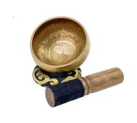 Singing Bowl Singing Bowl Set Flower Of Life Unique Helpful For Meditation Yoga Stress Relief Prayer And Mindfulness(Gold Eye)