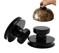 Singing Bowl Stabilizer - 2 Pieces Non Slip Suction Cup Handle Base, Meditation Singing Bowl Support Tool, Zen Yoga Accessory, Chakra Balancing Aid 3.15x3.15x1.97 inches