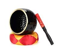 Singing Bowl Tibetan Buddhist Singing Bowl Hand Hammer Yoga Copper Meditation Gift Bowl (Argento)