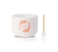 Singing Bowls 432hz B Note 8-Inch Dolphin Sound Crystal Singing Bowl With A Free Mallet And O-Ring For Sound Healing, Meditation, Yoga, And Sound Baths