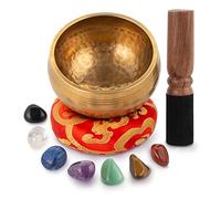 Singing Bowls Meditation Set - Sound bowl | Psychology gifts/Spiritual Gifts For Women | Meditation Accessories(Meditation Decor) Comes, 4inch Meditation Bowl(Singing Bowl) & 7 Mantra Crystal!
