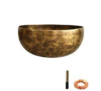 Singing Bowls Set Handmade Buddha Sound Bowl Brass Bowls Decorative Healing Therapeutic Percussion Meditation Accessories，14CM