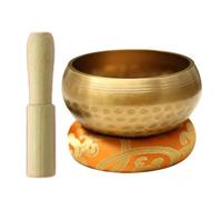 Singing Bowls Set Singing Bowl Set Buddha Soft Cushion Meditation Chanting Healing Release Stress Metal Sound Mindfulness(8.5cm)