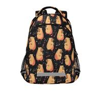 Singing Capibala Pattern Backpacks for Kids School Bag Student Backpack Bookbag for Boys Girls Casual Bag