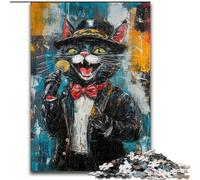 Singing Cat JigsawPuzzle 1000 Pieces for Teenagers, Suitable for People Aged 14 And Above Home Decoration Gift Ideas (50x75cm)