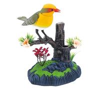 Singing Chirping Motion Parrot Toy Realistic Operated Feather Function Suitable for Kids Adults, B
