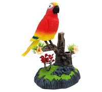 Singing Chirping Toy Motion Parrot Sound Activated Operated Device Realistic Appearance Suitable for Gifts Bird Lo, E