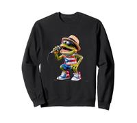 Singing Coqui Puerto Rican Flag Sunglasses Boricua Hat Fun Sweatshirt