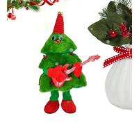 Singing Dancing Christmas Tree - Electric Wiggle Stuffed Christmas Tree With Light - Desktop Ornament, Stocking Stuffers for Women Teens Men Girls Boys