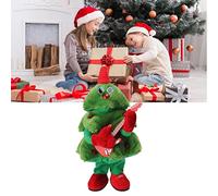 Singing Dancing Plush Christmas Tree, Operated Electric Toy with 8 Christmas Songs, for Cars, Sofas, and Home Decorations