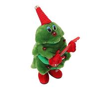 Singing Dancing Plush Christmas Tree, Operated Electric Toy with 8 Christmas Songs, for Cars, Sofas, and Home Decorations