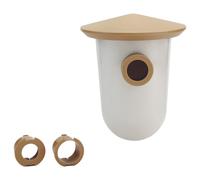 Singing Friend Bird House Nesting Box Breedr Brown 7, 5x22, 5cm for Wild Birds