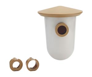 Singing Friend Bird House Nesting Box Breedr Brown 7, 5x22, 5cm for Wild Birds