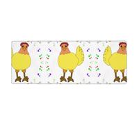 Singing Hen Extra-Large Keyboard and Mouse pad (12x31.5 inches), Suitable for Computers, Game Consoles, etc., Suitable for Both Office and Study, improving Efficiency and Comfort!
