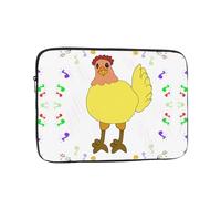 Singing Hen Laptop Sleeve Case 15 Inch Suitable For Notebook Computer Tablet Traveling Carrying Simple Case