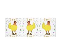 Singing Hen Mouse Pad 11.8x31.5 in. Non-Slip Base for RGB Keyboard, Mouse and Laptop, Suitable for Gaming and Office.