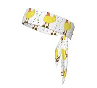 Singing Hen Sweat-Absorbing Sports Headband, Unisex Sports Headband, Suitable for Outdoor Travel and Various Sports.