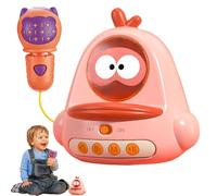 Singing Karaoke for ,Microphone for - Chick Shaped Karaoke Machine for ,Cartoon Microphone Toys | Early Learning Singing Microphone Toy for Baby Portable