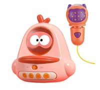 Singing Karaoke Kids - Cartoon Baby Early Learning Singing Microphone Chick Shaped Toy,Karaoke Music Microphone Toys Handheld, For Christmas And Birthday
