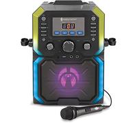 Singing Machine SML271BK CDG Bluetooth Karaoke Machine with lights