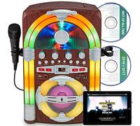 Singing Machine SML645BT Jukebox Bluetooth Karaoke Machine With Lights and Microphone