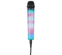 Singing Machine SMM225BK Wired Microphone with LED Flashing Lights & 3 Metre Cord,Black
