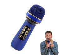 Singing Microphone: Portable Microphone, Party Supplies All-in-1 Wireless Microphone with LED Lights for Family Reunion