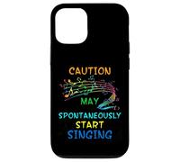 Singing Music Lover T Shirt Gift - Caution May Start Singing Case for iPhone 12/12 Pro