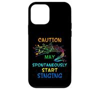 Singing Music Lover T Shirt Gift - Caution May Start Singing Case for iPhone 12 mini