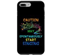 Singing Music Lover T Shirt Gift - Caution May Start Singing Case for iPhone 7 Plus/8 Plus