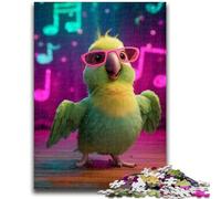 Singing Parrot 1000 Piece Jigsaw Puzzle for Adults And Teenagers,Pattern Assembly Fun at Home Activities,Birthday Present,Travel Gifts (50x75cm)