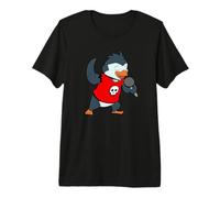 Singing Penguin with Microphone Premium T-Shirt