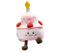 Singing Plush Cake - Musical Birthday Doll, Soft Singing Cushion Gift, Cute Soft Plush Toy, Small Cake Doll for Children, Girls, Party, Celebration, Fun, Playtime, Decoration