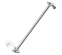 Singing Rain 15'' Solid Brass Chromed Shower Extension Arm with Locking Nuts, Height and Range Adjustable, G1/2 Universal Connector
